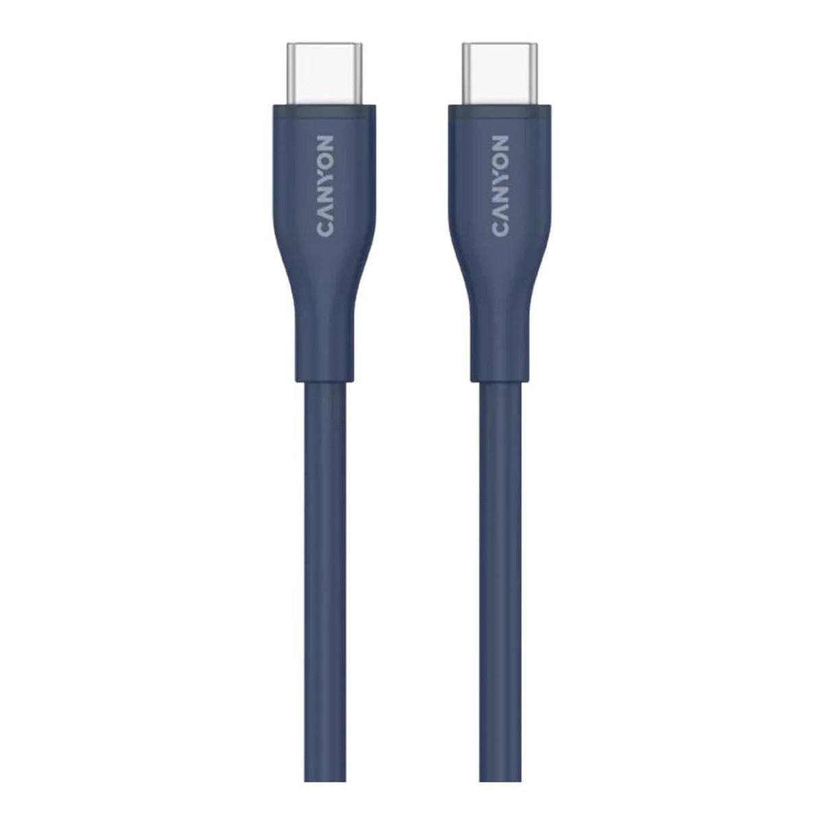 Canyon 60W Type-C Male to Male Silicon Cable 1m Dark Blue CNS-CC60SC10DB
