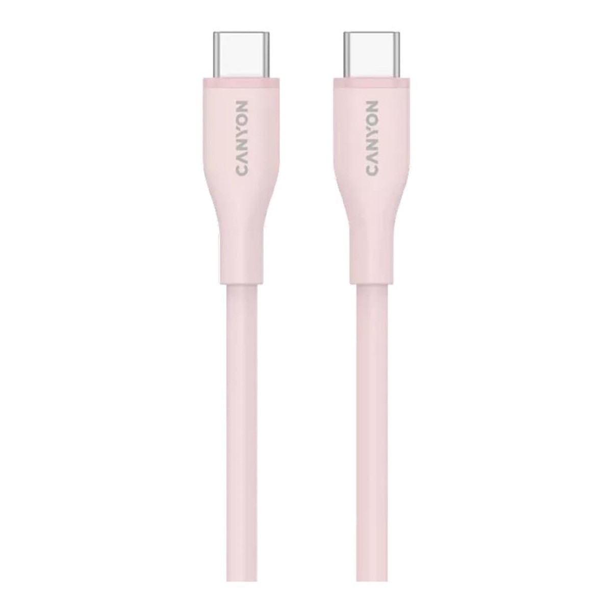 Canyon 60W Type-C Male to Male Silicon Cable 1m Pink Sand CNS-CC60SC10PS