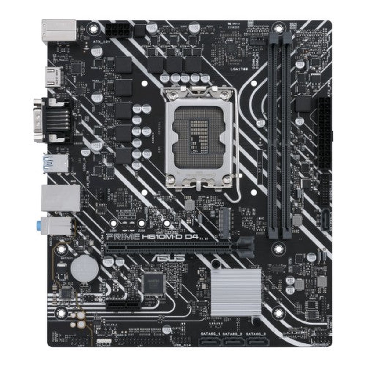ASUS PRIME H610M-D D4-CSM motherboard Intel H610 LGA 1700 micro ATX