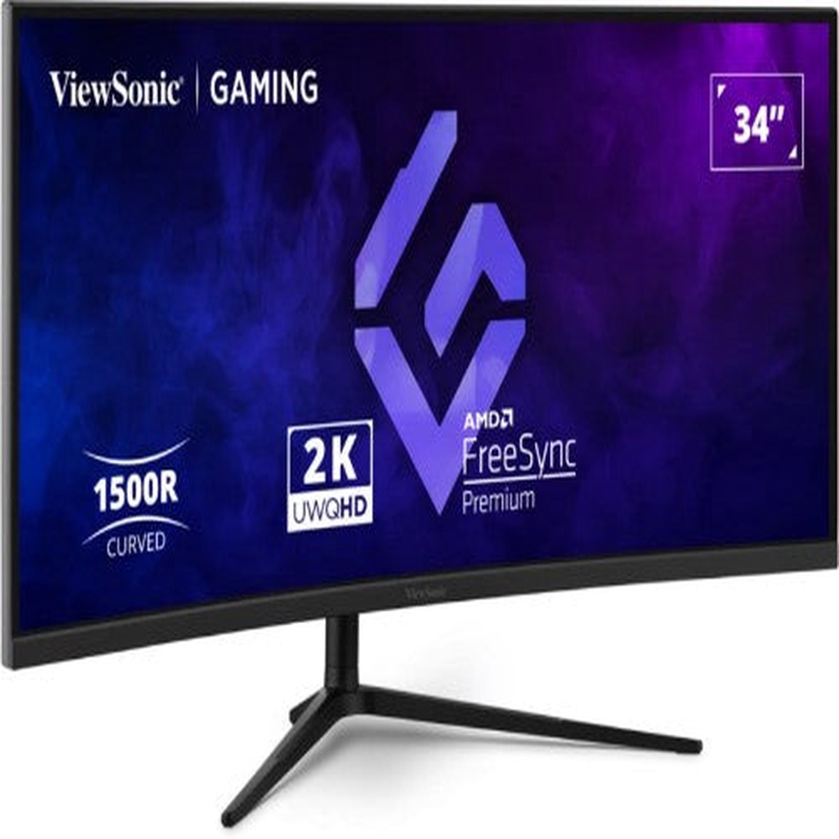 Viewsonic VX3418C-2K computer monitor 86.4 cm (34″) 3440 x 1440 pixels UltraWide Quad HD Black